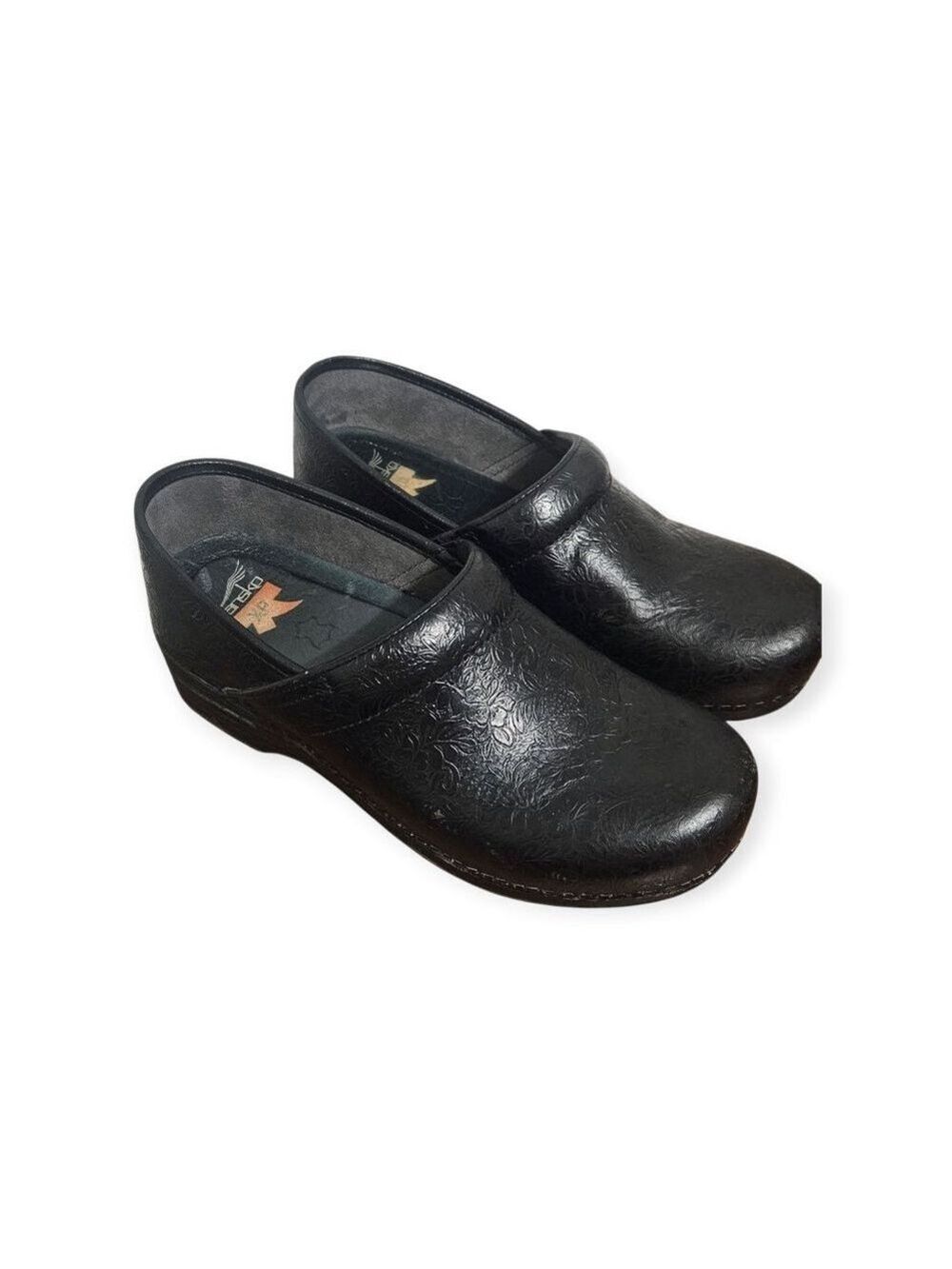 DANSKO Women's Professional Tooled Black Clogs Sz 39 - Picture 3 of 9